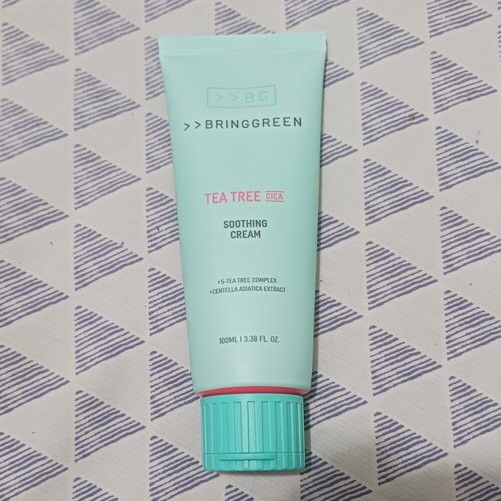 Bring green tea tree cica soothing cream plus 3.38 fl. oz. (100mL)